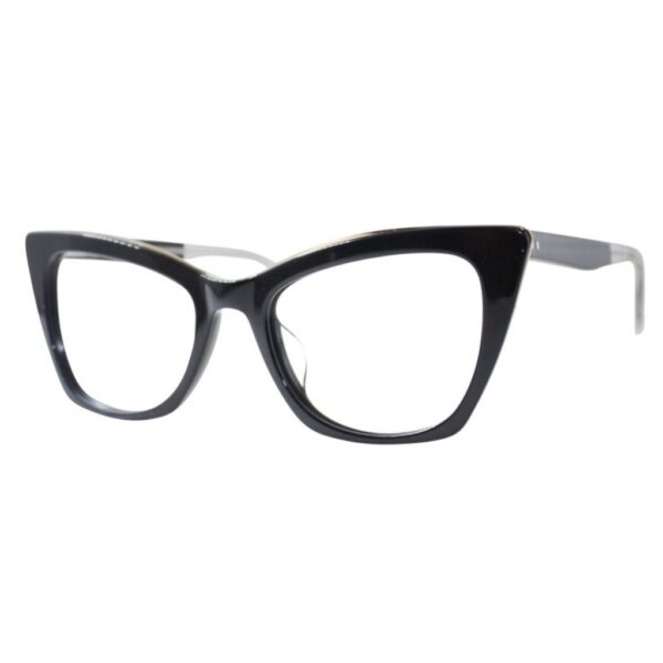 Large Black Square Cat Eyeglasses named Lauren