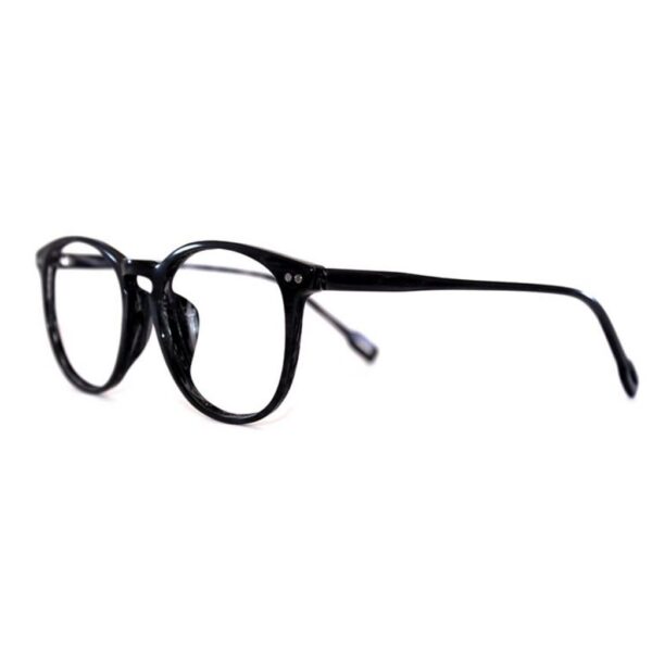 Black Round Eyeglass Frame named Sam