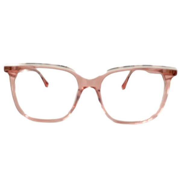 Square Pink Eyeglass Frame named London