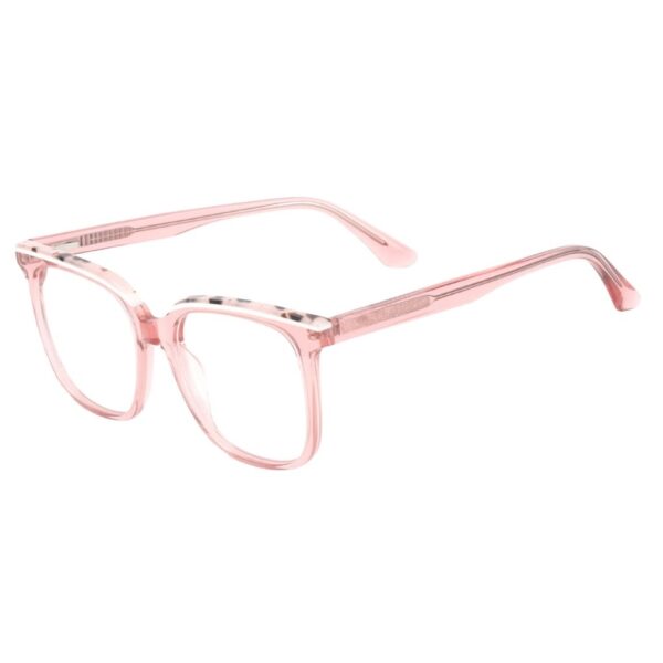 Square Pink Eyeglass Frame named London